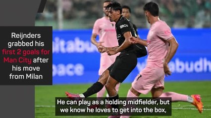 Guardiola 'really pleased' with goalscorer Reijnders after Man City win