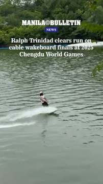 Ralph Trinidad clears run on cable wakeboard finals at 2025 Chengdu Chengdu World Games