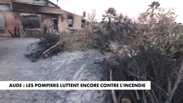 Aude : les pompiers luttent encore contre l'incendie