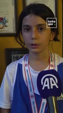 11 yaşındaki Eylül, boksta şampiyon babasının izinden gidiyor