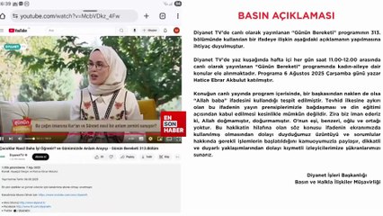 Diyanet TV'de kullanılan Allah baba ifadesine soruşturma