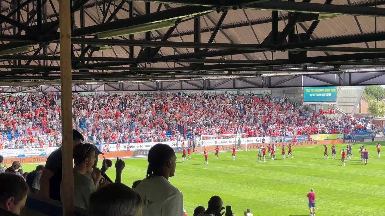 Peterborough 0 Luton Town 2