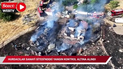 Ankara Hurdacılar Sanayi Sitesi'ndeki yangın kontrol altına alındı