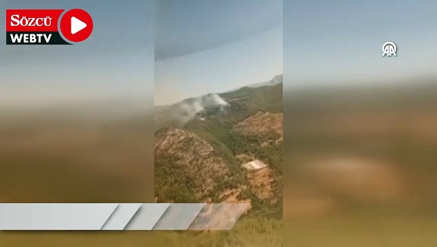 Mersin'de orman yangını çıktı
