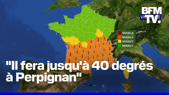 Il fera 40 degrés à Perpignan : 42 départements placés en vigilance orange canicule ce dimanche