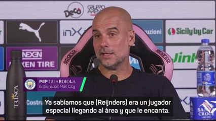 Guardiola: "Sabíamos que a Reijnders le encanta llegar al área"