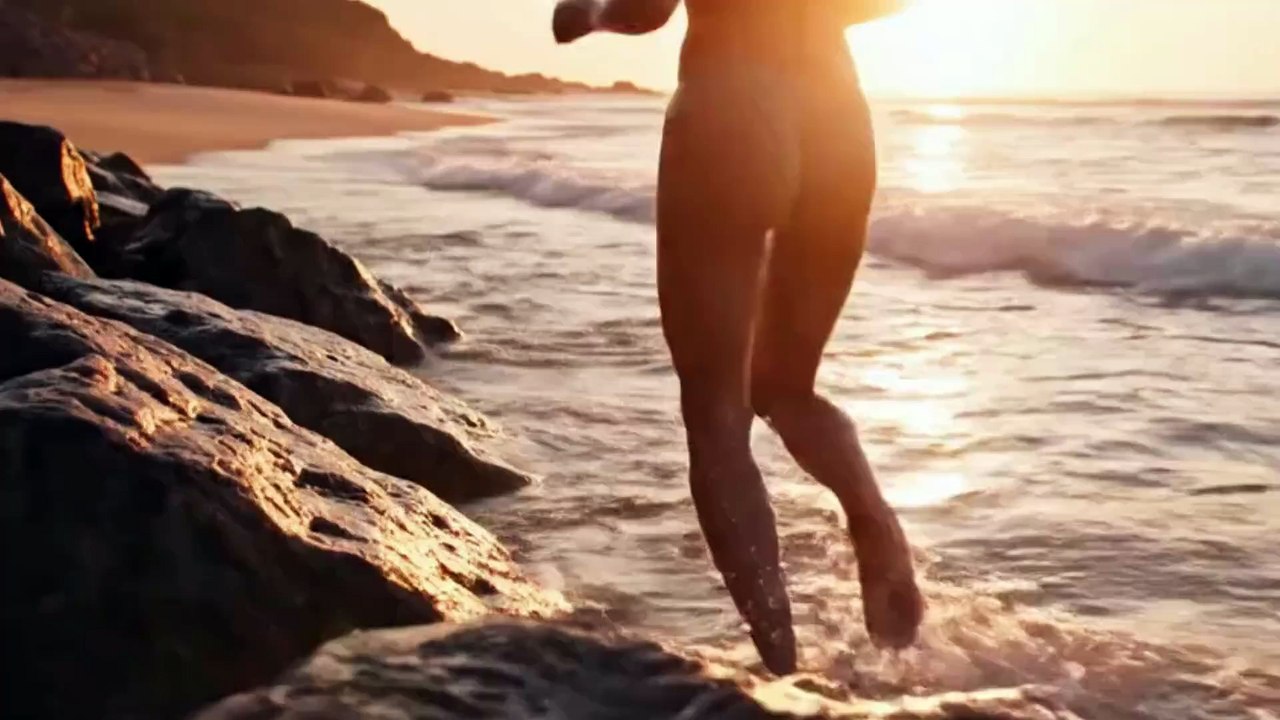 Tide-Kissed Temptation 🌊 | Ultra-Real 4K Beach Hair-Flip Short