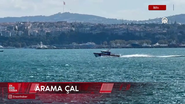 İstanbul'da Sarayburnu açıklarında denizde kaybolan kişiyi arama çalışmaları sürüyor