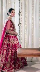 Hania amir Pakistani bride wedding look