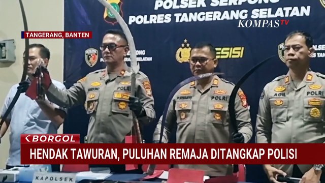 Remaja yang Hendak Tawuran Ditangkap, Polisi Sita Sajam hingga Bom Molotov | BORGOL