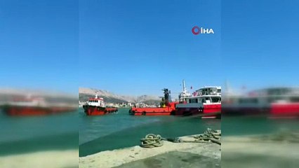 Çeşme-Sakız seferinde gemi kazası