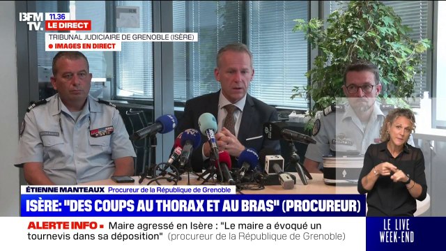 Maire agressé: Le mis en cause n'a opposé aucune résistance lors de son interpellation , indique Étienne Manteaux, procureur de la République de Grenoble