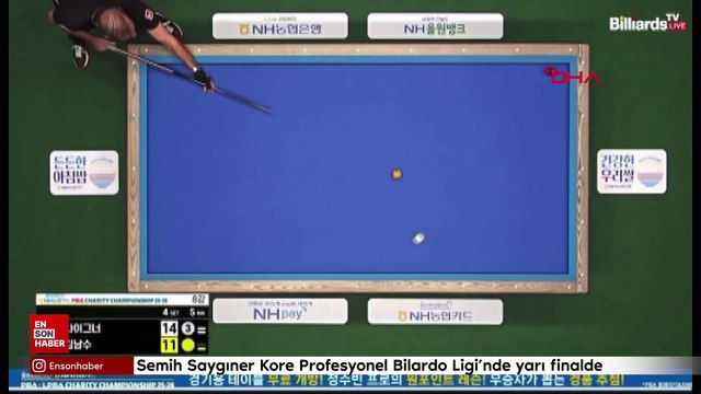 Semih Saygıner Kore Profesyonel Bilardo Ligi’nde yarı finalde
