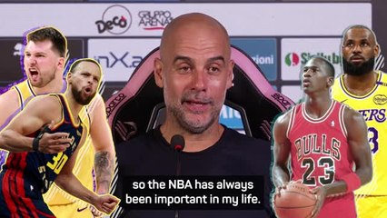 Guardiola expresses admiration for Michael Jordan and the NBA