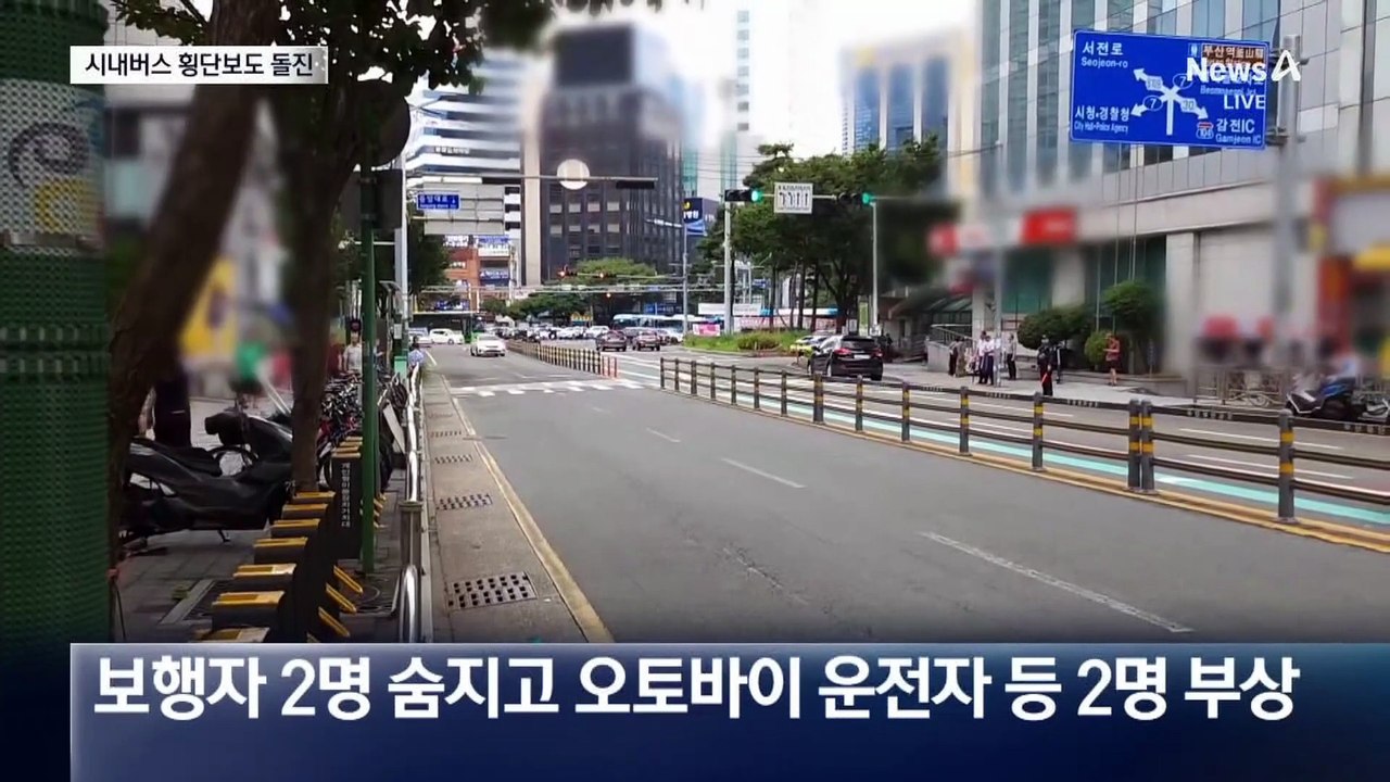 시내버스가 횡단보도 돌진…2명 사망