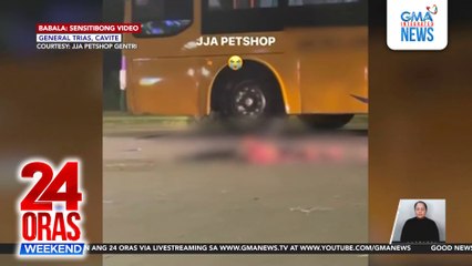 Lalaki, nahati ang katawan matapos masagasaan ng kotse at makaladkad ng truck | 24 Oras Weekend