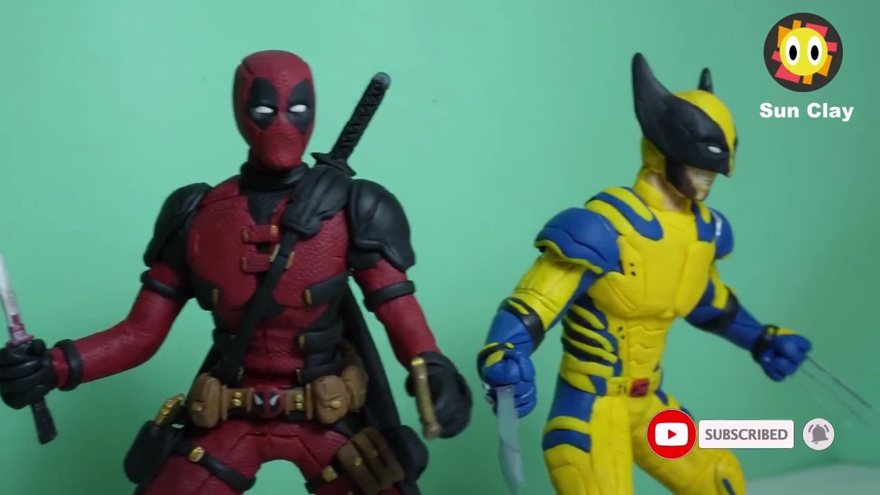 How to make Wolverine + Deadpool With Clay Sculpting  ｜ Clay Art  Clay Tutorial