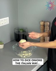 The Italian way to dice onions 🧅 😂