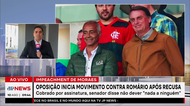 Romário vira alvo da oposição após recusar impeachment de Moraes