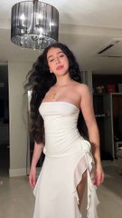 ✨ Girl in White Dress Dancing | Curly Hair Aesthetic | Saudade Vibes ✨