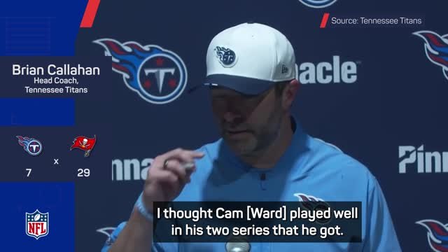 Titans 'encouraged' by Cam Ward's preseason debut