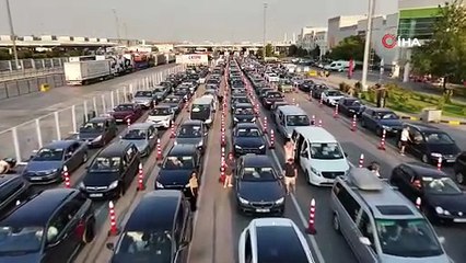 Memleketten ayrılık hüznü- Gurbetçiler dönüş yolunda