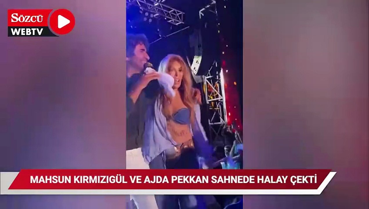 Mahsun Kırmızıgül ile Ajda Pekkan sahnede halay çekti