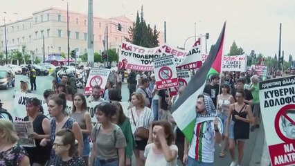 가자시티 점령 계획에 유럽 곳곳 반이스라엘 시위 / YTN