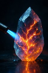 Shattered Energy — Exploding Crystal Under Extreme Heat #asmr #asmrsounds