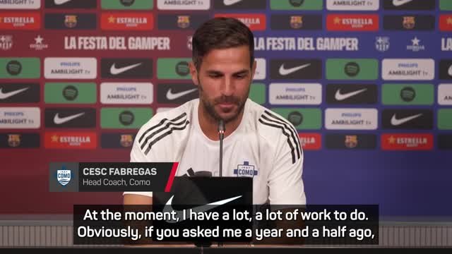 Does Cesc Fabregas want to coach Barcelona?