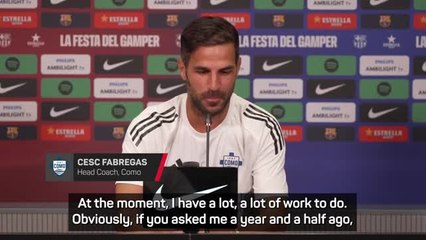 Does Cesc Fabregas want to coach Barcelona?