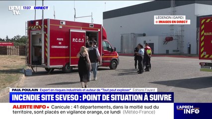 Incendie site Seveso: "Les nuages toxiques de substances chimiques peuvent être totalement invisibles", explique Paul Poulain, expert en risques industriels