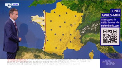La météo pour ce lundi 11 août 2025