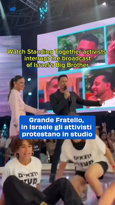 Grande Fratello, in Israele gli attivisti protestano in studio