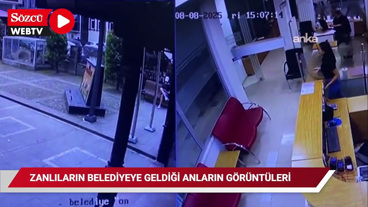 Fındıklı Belediye Başkanına saldırı öncesi zanlıların belediyeye geldiği anların görüntüleri ortaya çıktı