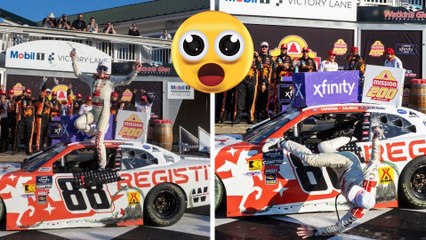 NASCAR: Connor Zilisch se rompe la clavícula en pleno festejo tras victoria en edición Xfinity
