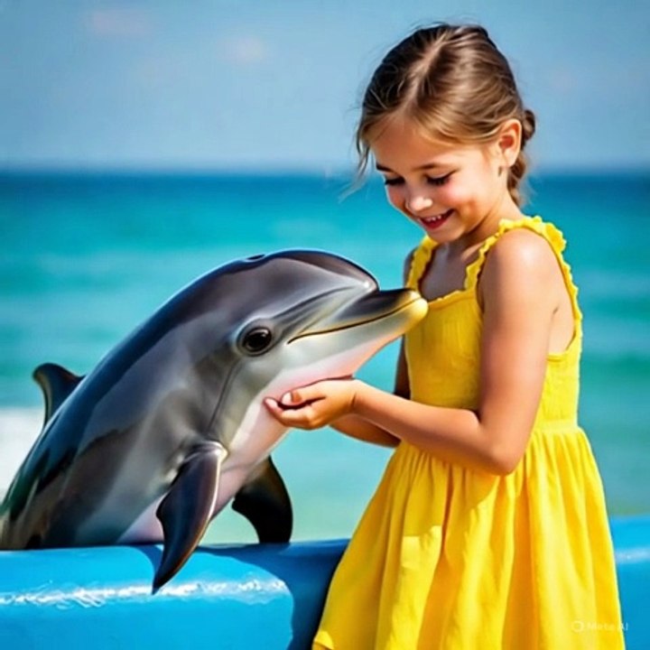Love with dolphin
