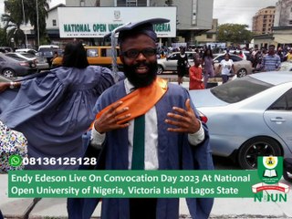 Endy Edeson Graduated From National Open University Victoria Island Lagos In 2023 (BSc, Political Science)