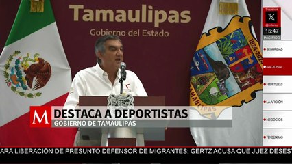 El gobernador de Tamaulipas promete mayores oportunidades a los jóvenes para destacar en el deporte