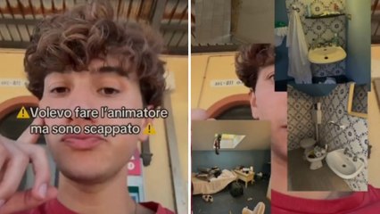 La denuncia dell'animatore scappato dal villaggio turistico è virale: «650 euro al mese per stare in un alloggio ammuffito»