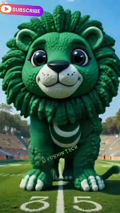 Roaring Azadi! 🦁 Lion’s Independence Day Dance 🟢⚪🔥