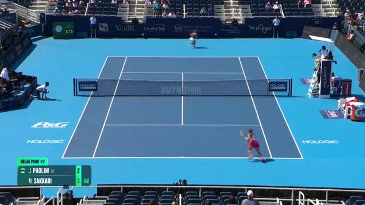 Cincinnati - Paolini domine Sakkari au deuxième tour