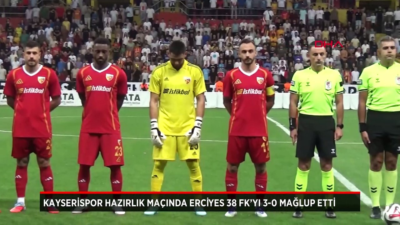 Kayserispor hazırlık maçında Erciyes 38 FK’yı 3-0 mağlup etti