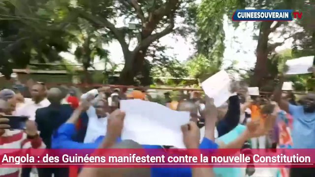 Des Guinéens vivants en Angola manifestent contre la nouvelle Constitution