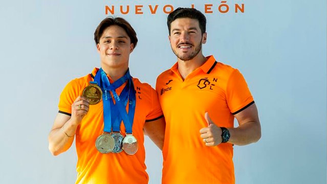Samuel García anuncia homenaje a Osmar Olvera y ahora el Centro Acuático Estatal de Nuevo León lleva el nombre del clavadista
