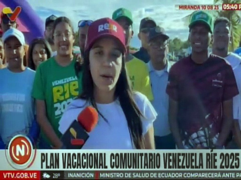 Playa los Totumos recibe a jóvenes quienes disfrutan de la agenda del Plan Vacacional Venezuela Ríe