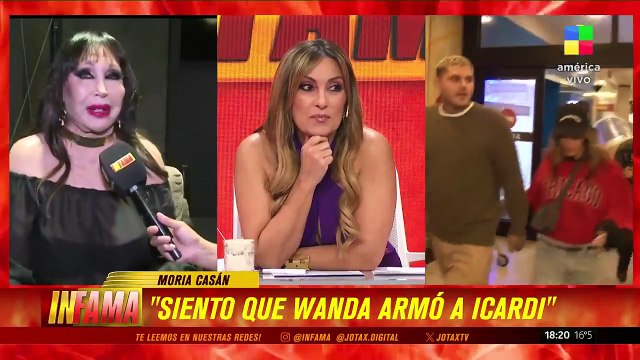 Moria Casán sobre Wanda Nara: Ella está lastimada y él es un jodido