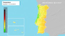Terça-feira poderá ser o dia mais quente da semana, em Portugal continental, segundo o ECMWF