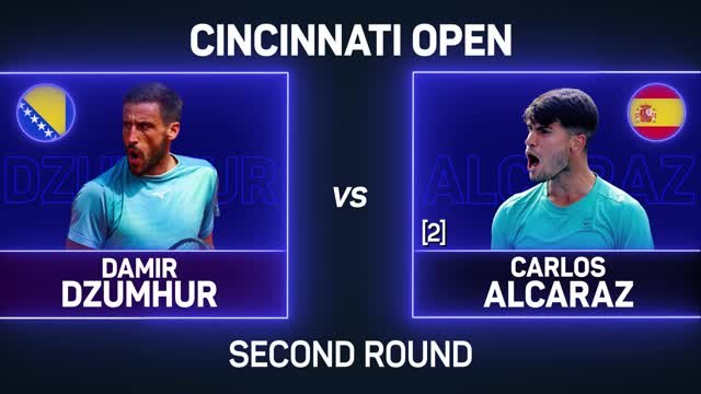 Alcaraz survives early scare in Cincinnati opener