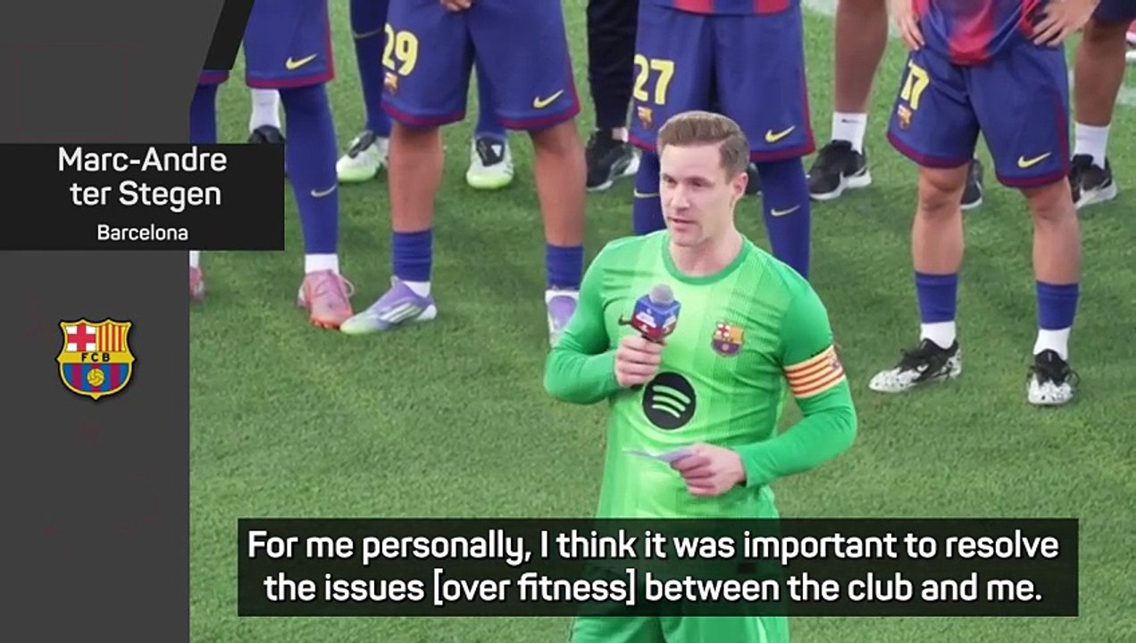 Ter Stegen says issues at Barcelona have been sorted
